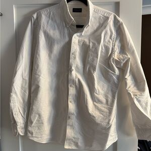 Proper Cloth Made-to-Measure White Oxford Button Down – Large